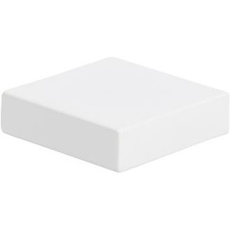 Atlas Homewares A833-WG Thin Square Knob in Glossy White